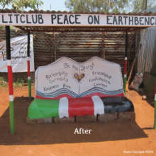 After a bench was built.
