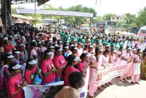 World Cancer Day Rally by college students