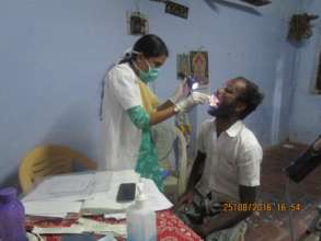 Our Medical Officer examining