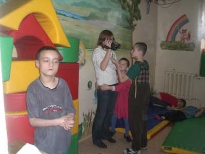 Creating playroom for disabled children in Yelatma