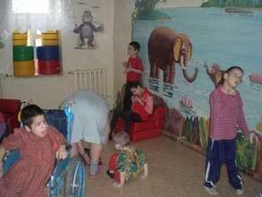 Children in day room