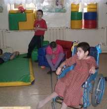Creating playroom for disabled children in Yelatma