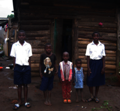 Sarah with her brothers and sisters