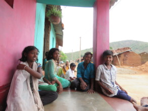 Students in a communicative mood after class