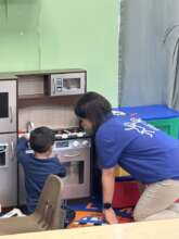 The best part! Playing with the Kids!