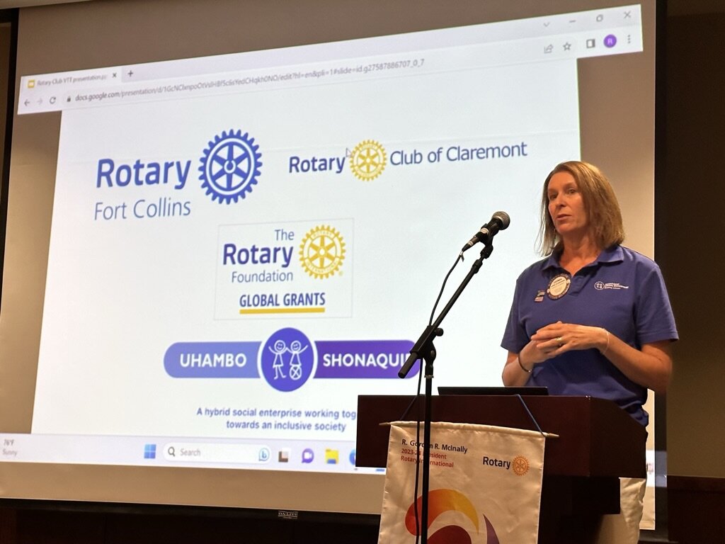 Sharing our work with Rotary Club of Fort Collins