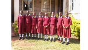 Girls from the Orphanage ready for school.
