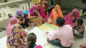 Women's SHGs monthly Meeting