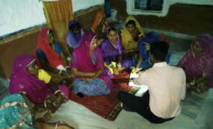 Women's SHGs monthly Meeting