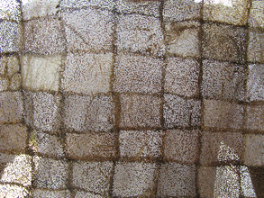 Closeup of the non-spun textile