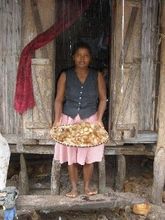 Marie Jean shows off her first crop of cocoons