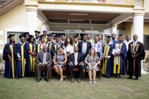 The 2017 graduating class with Board members