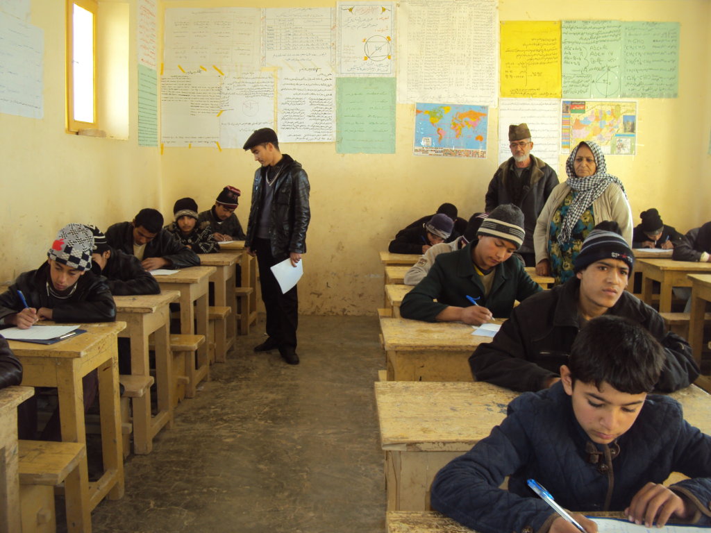 Young boys in class