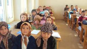 Young children in class