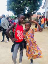 Sumaya (left) with her friend