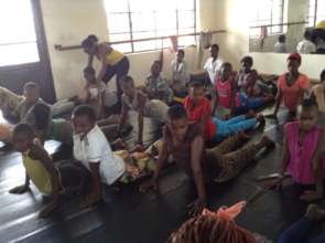 First Day of Dance Class for Street Girls