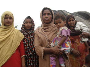 Girls with their mothers