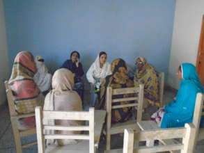 Awareness session conducting with girls' mothers