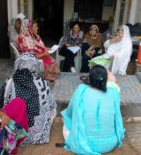 Meeting with mothers on awareness girls education