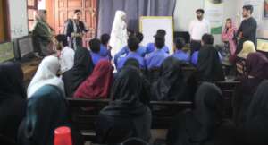 Technical Marketing Solution team with students