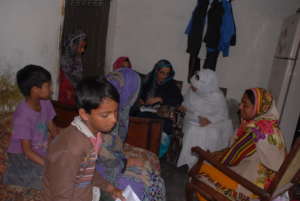 Muwakhat team registering dropout girls