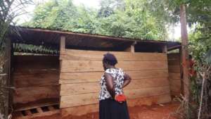 The outside of Kukubuso's community toilets!