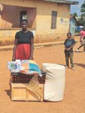 Zaliatu with her school items