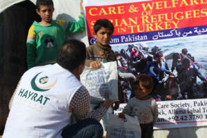 Relief work in co-ordinatin withHayrat Foundation