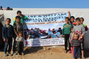 Relief from Pakistan distributed among Syrian