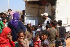 Children are happy as Relief Goods are Distributed