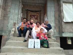 CHCS team with a Refugee Family