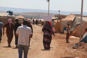 Syrian Refugee camp near the Border.