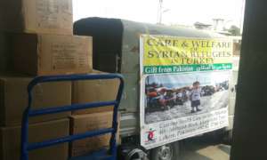 Relief Goods for the Syrian Refugees from Pakistan