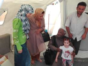Help of a refugee family in Turkey.