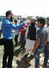 Team of CHCS in a refugees camp.