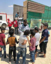 Cash distribution among Syrian Children