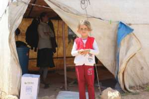 Door to Door Distribution of Relief Goods.