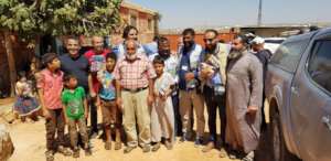 with the Syrian Refugees in syria