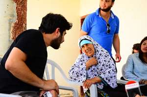 Umm Ibrahim being interviewed by Majd from Adalah