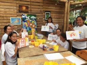 Workshop for children at Festiartes.