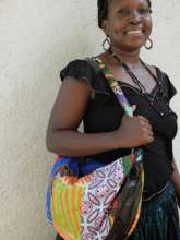 Lidya displaying a piece from her Mabinti training