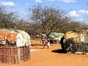 Pastoral families often live in makeshift houses
