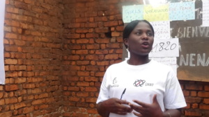 Benedicte, leader of Girl Ambassadors for Peace