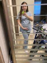 Yuliia getting ready for work in Ukraine