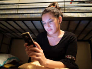 Valentina was threatened by gangs in El Salvador.