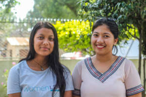 Mentor, Subina (right) with her mentee, Manisha