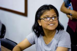 Barma during a session of the LEAD Course