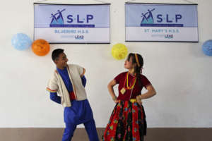 SLP participants perform a cultural dance