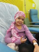 Madalena during treatment in our hospital
