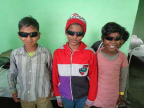 three children